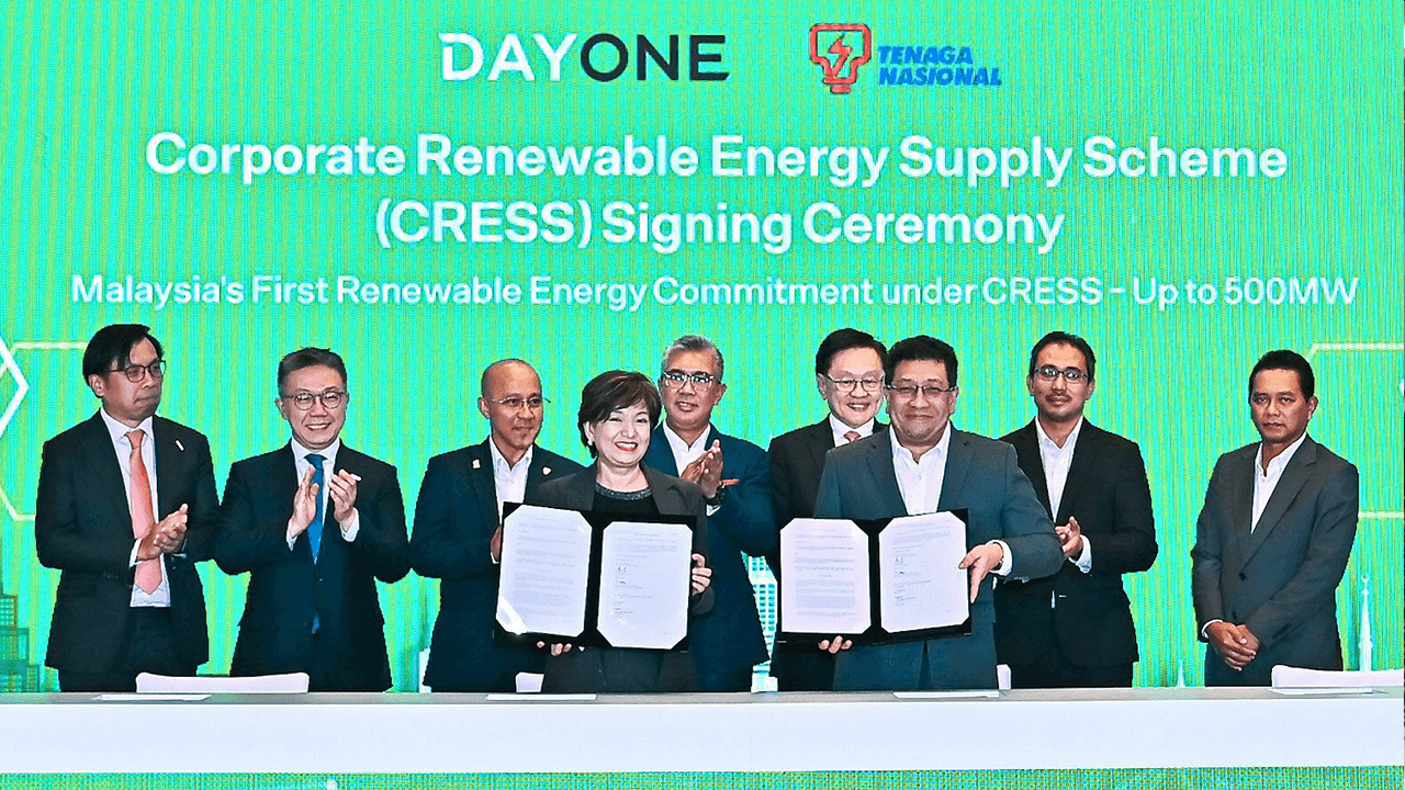 DayOne Signs Landmark 500MW CRESS Deal with TNB in Malaysia